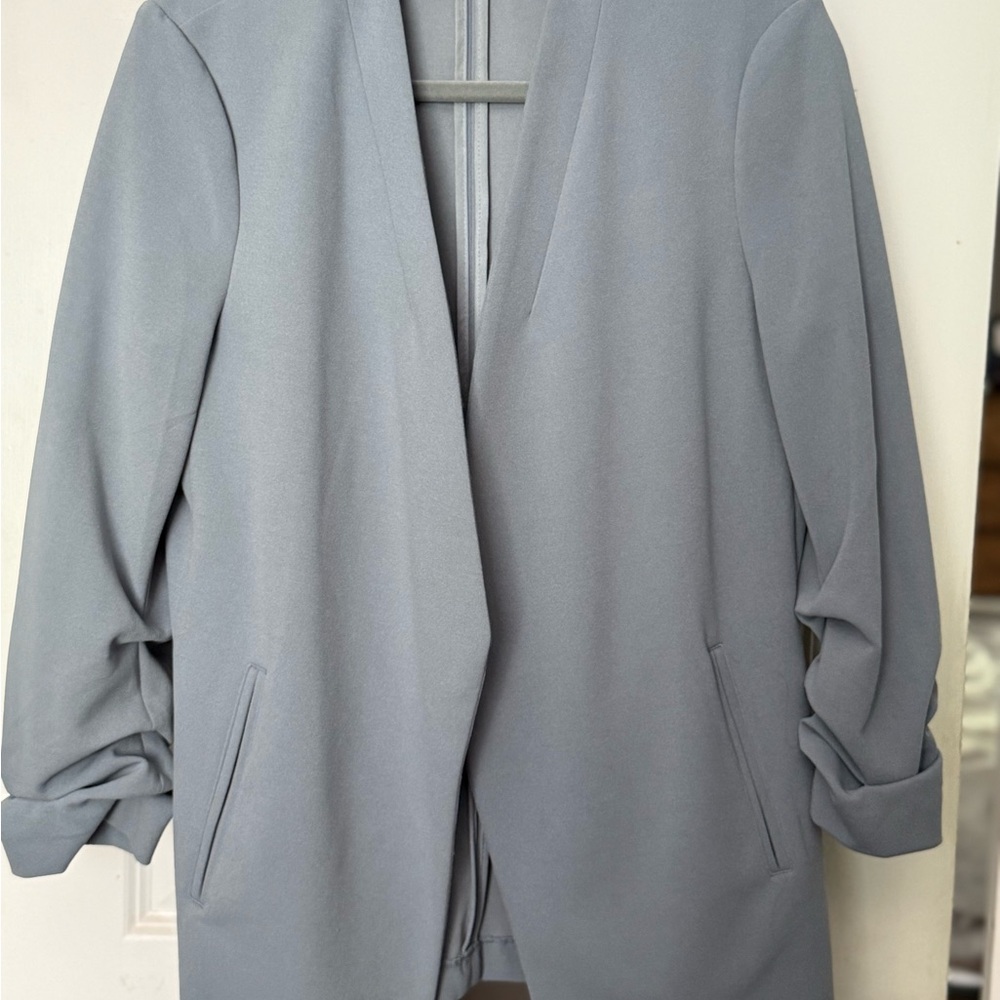 Elegant Blue/Gray Women's Blazer